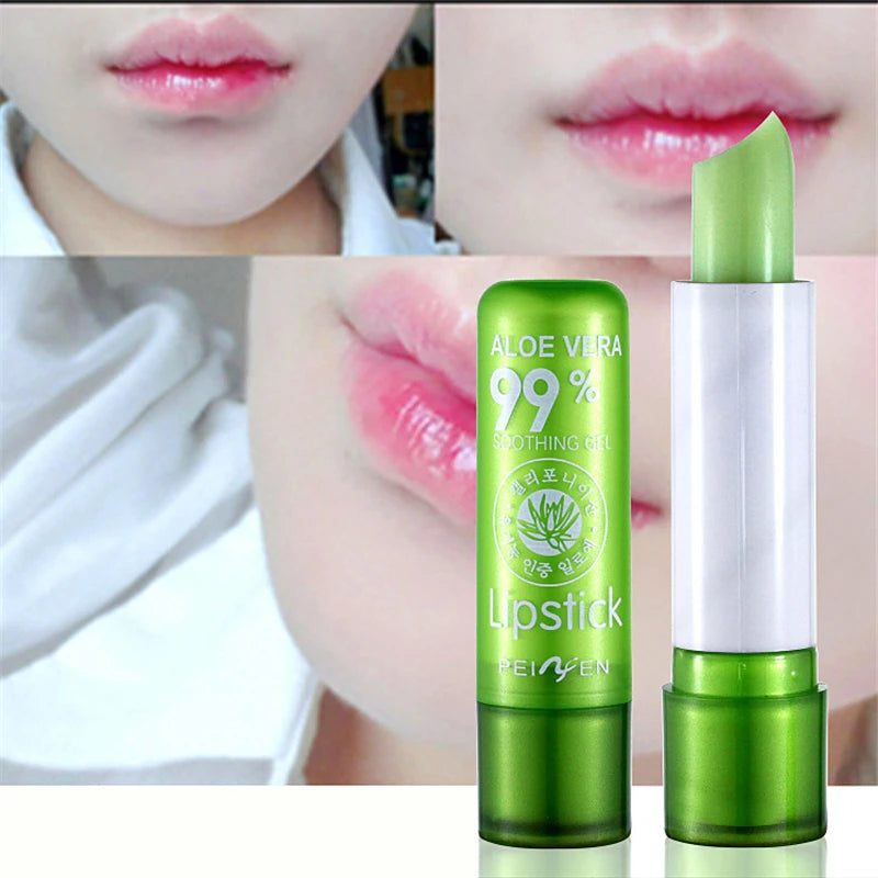 Aloe Vera Lipstick Color Changing Lip Balm Lasting Moisturizing Waterproof