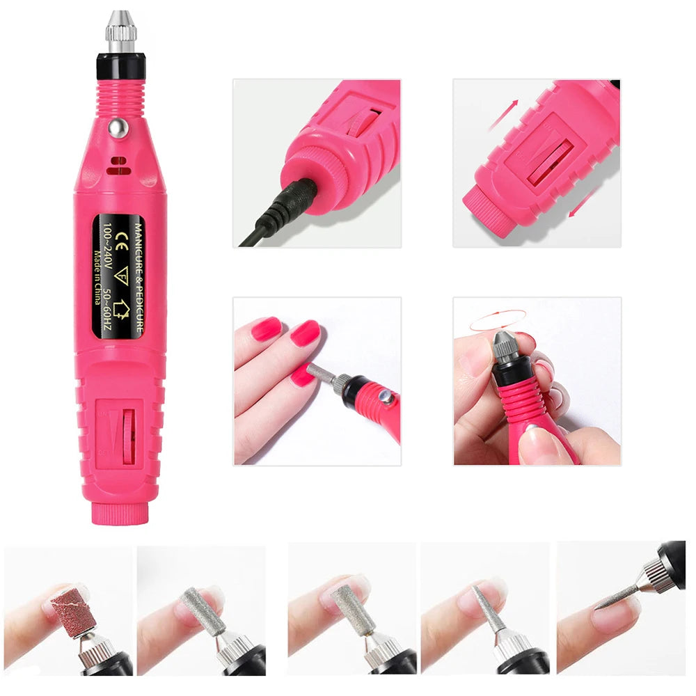 High Quality Electric Nail Drill Machine Set , Nail Sander , Gel Polish Remover