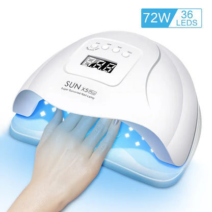 Motion-Sensing Nail Dryer: LED/UV Lamp for Gel Polish