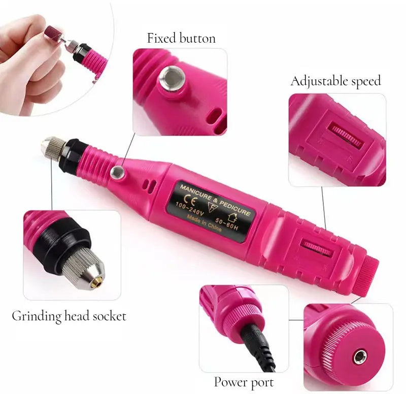 High Quality Electric Nail Drill Machine Set , Nail Sander , Gel Polish Remover