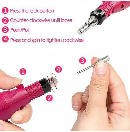 High Quality Electric Nail Drill Machine Set , Nail Sander , Gel Polish Remover