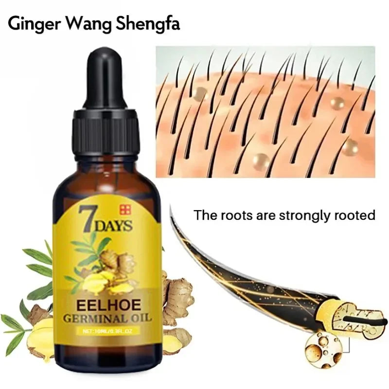 Fast Ginger Growth Hair Oil Treatment Anti Hair Loss Men&Women + Scalp Treatment